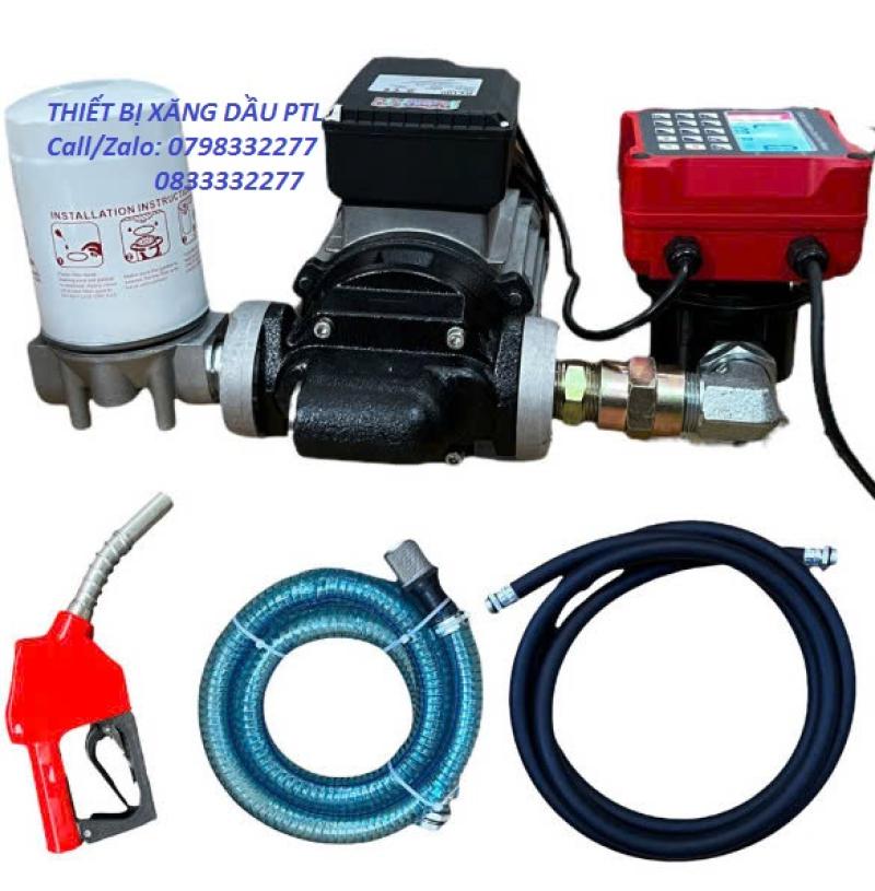 Bộ KIT bơm dầu diesel 100L 220V đồng hồ điện tử